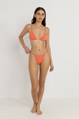 Lola check adjustable side hi cut string pant