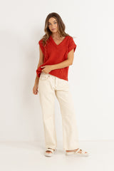 Stanley Cable Knit Vest