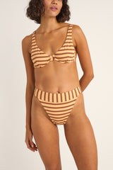 Tide stripe underwire top