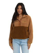 Sweat-shirt Horizon à col montant et demi-zip