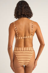 Tide stripe underwire top