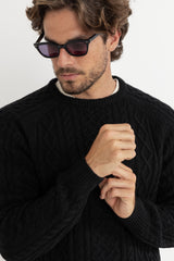 Mohair fishermans knit