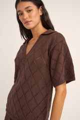 islander collared knit shirt