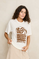 Palm and sun oversized t-shirt