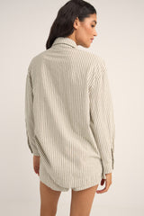 valley stripe oversized shirt