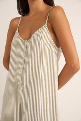 valley stripe adjustable romper