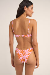 bora bora floral panelled underwire top