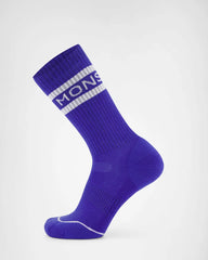 Signature Merino Crew Sock Unisex Blue Dusk