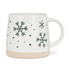 Tasse avec flocons de neige