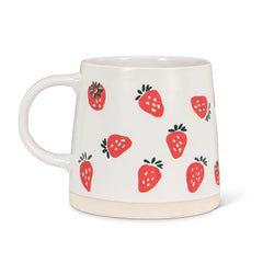 Tasse à base large avec fraises