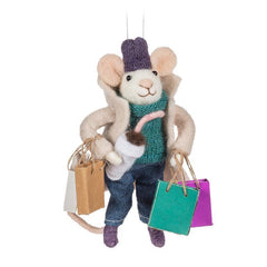 Décoration de souris commerçante