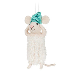 Décoration de souris de spa avec turban et serviette