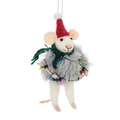 Décoration de souris d'hiver