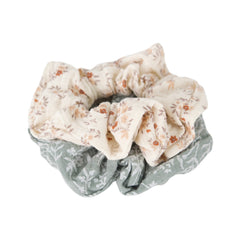 Chouchou élastique à cheveux fleuri gros format