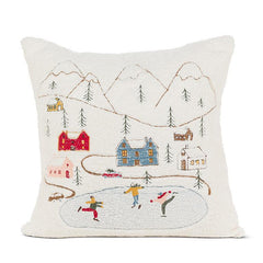 Coussin village de patinage