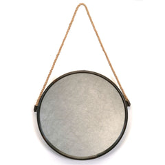 Miroir supendu avec corde