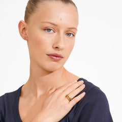 Bague KAISYN, ensemble 2 en 1, plaquée or