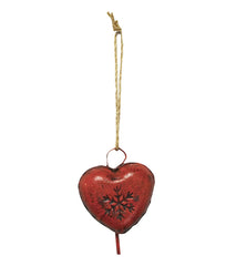Cloche rouge coeur