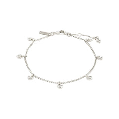 Pilgrim bracelet pendentifs coeur recyclé