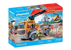Playmobil Camion de chantier avec grue