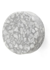 Poignée ronde en terrazzo gris