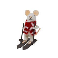 Ornement souris ski