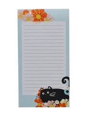 Bloc-note chat fleuri 50 feuilles