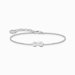 Bracelet à breloque Infinity, argent