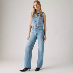 Ribcage wide leg Jean à jambe large pour femme