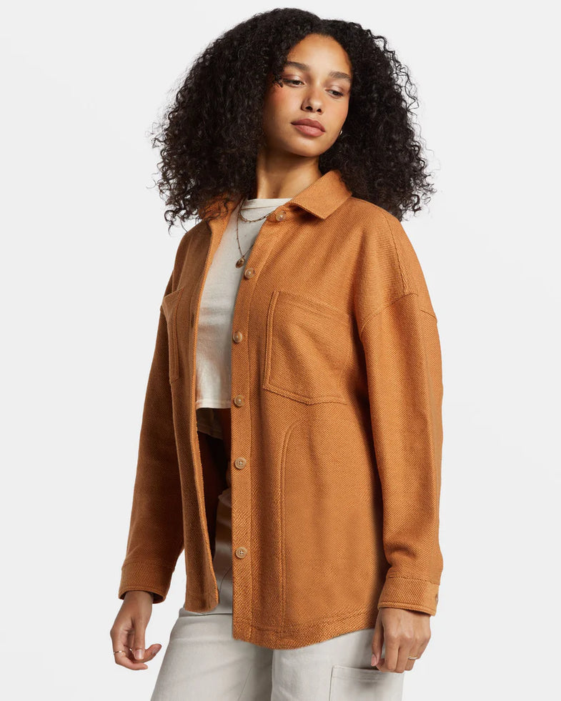 Manteau 3/4 Marron Bouclette | La Fée Maraboutée Manteau 3/4 Marron Bouclette | La Fée Maraboutée