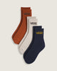 Lot de 3 paires de chaussettes mi-mollet classiques
