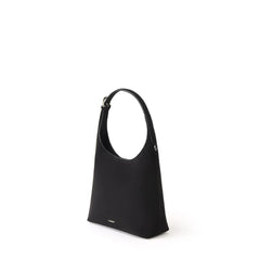 Le Elena – Sac à épaule en suède vegan noir