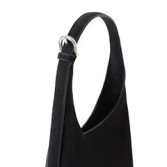 Le Elena – Sac à épaule en suède vegan noir