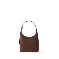Le Elena – Sac à épaule en suède vegan noir