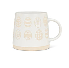 Tasse à base large avec œufs à motifs