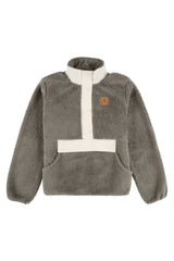 Chandail à col montant en peluche pour femme