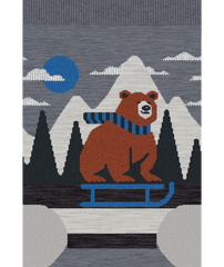 Kids' Ski Light Cushion Sleigh Bear OTC Socks