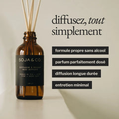 Soja & Co - Diffuseur à roseaux | Écorce de pin + Cèdre