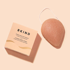 Bkind - Éponge konjac nettoyante - Rose apaisante