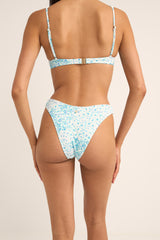 serenity floral panelled underwire top