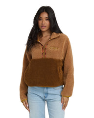 Sweat-shirt Horizon à col montant et demi-zip