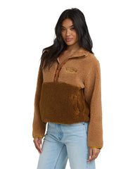 Sweat-shirt Horizon à col montant et demi-zip