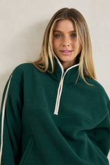 Camp half zip sherpa pullover