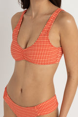 Lola check crop top