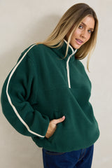 Camp half zip sherpa pullover