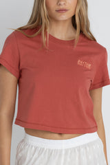 Rhythm crop crew tee